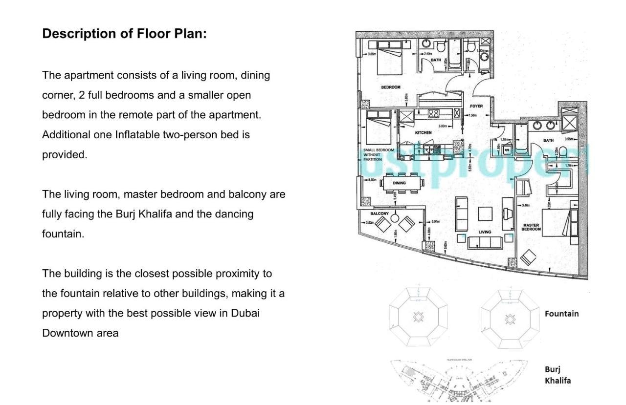 Elite Royal Apartment - Full Burj Khalifa & Fountain View - 2 Bedrooms And 1 Open Bedroom Without Partition Dubai Bagian luar foto